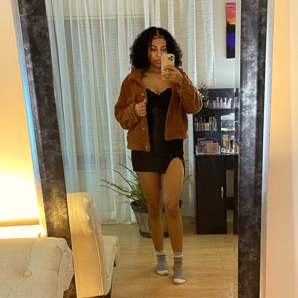 Cozy Cropped Teddy Jacket